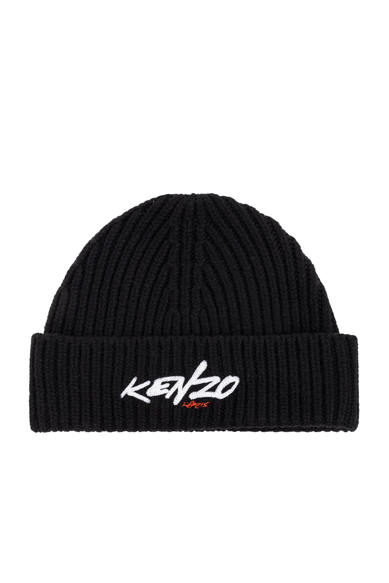 【送料&関税込】Kenzo Wool Hat - Unisex Black Woolen hat Kenzo - Vitkac France